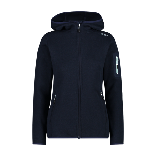 Bild von CMP Strickfleecejacke "KNITTED MELANGE HOODY WOMAN HOODY", mit Kapuze, Wärmend und