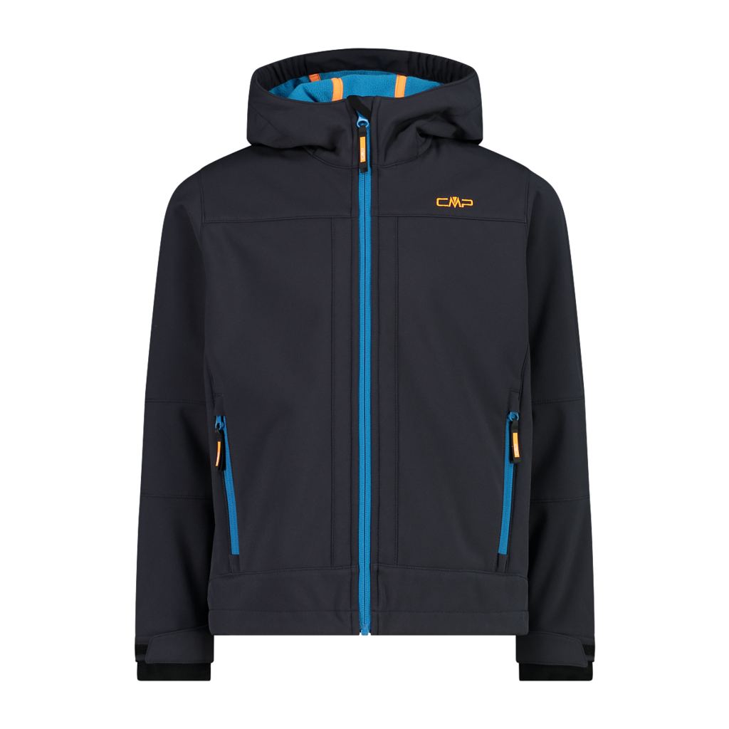 Bild von CMP Softshelljacke "KID SOFTSHELL JACKET FIX HOOD für Kinder", mit Kapuze, Atmungsaktiv & Wärmeisolierend & Wasserabweisend
