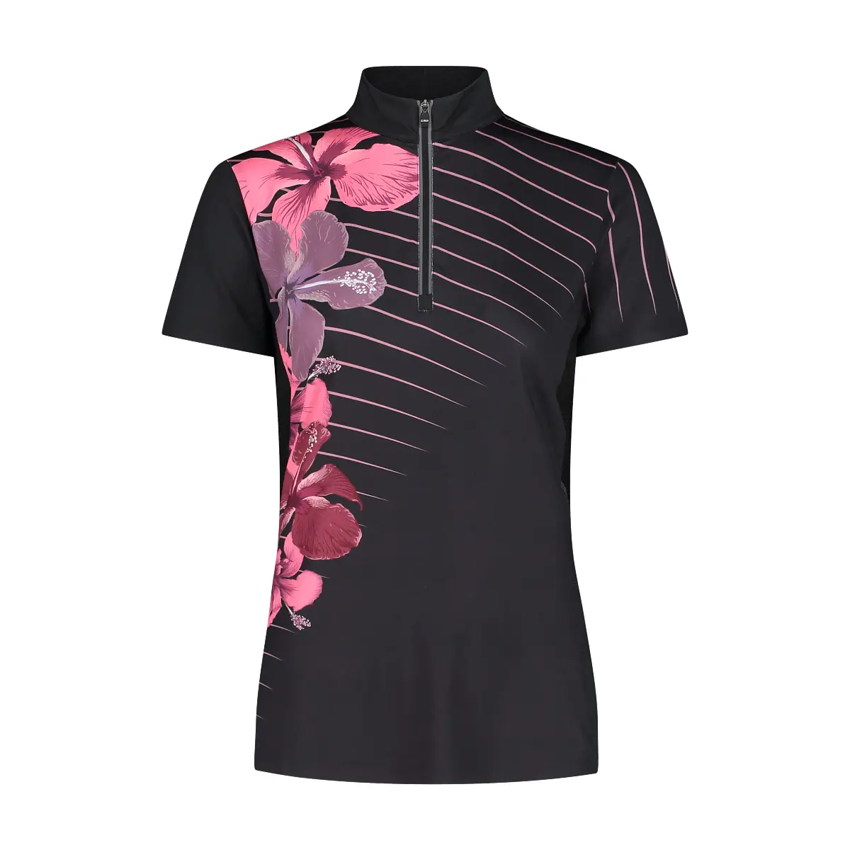 Bild von T-Shirt mit halbem Reißverschluss, Damen CMP