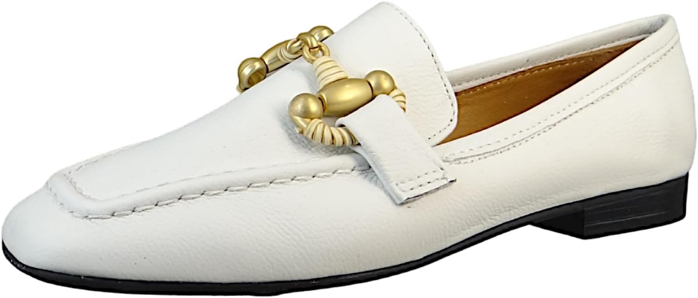 Bild von Mjus Halbschuhe Ventimiglia Loafer T85101-0101 Weiß 6001 Latte Leder für Damen - 41