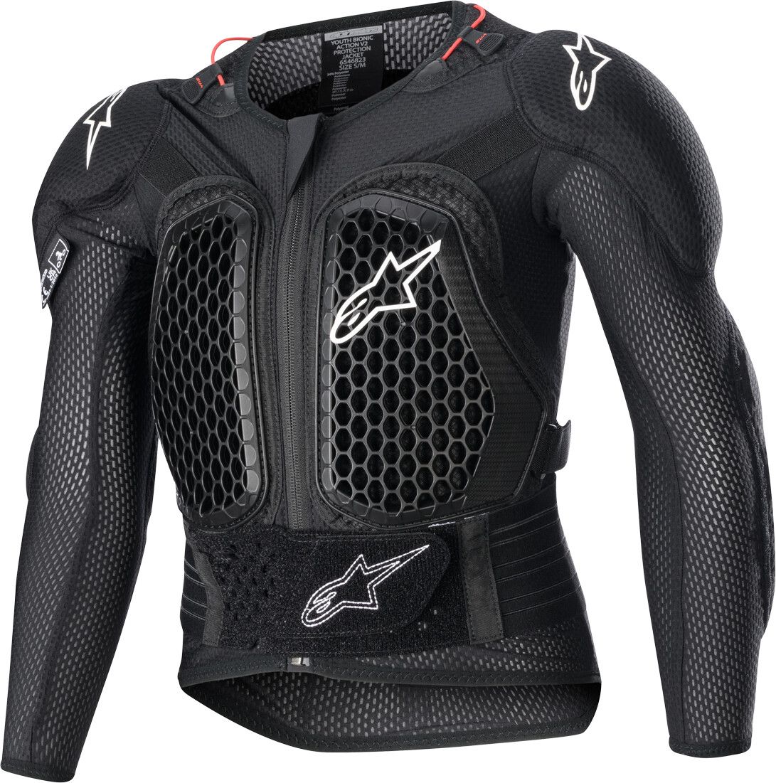 Bild von Alpinestars Bionic Action V2 Jugend Protektorenjacke, schwarz, Größe S M