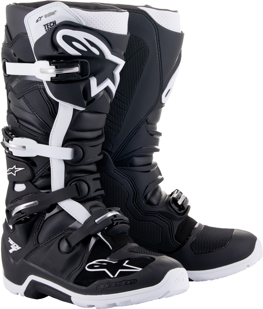 Bild von Alpinestars Tech 7 Enduro Drystar Motocross Stiefel, schwarz-weiss, Größe 42 für Männer