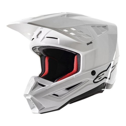Bild von Alpinestars S-M5 Solid 2024 Motocross Helm – Weiß, Größe S
