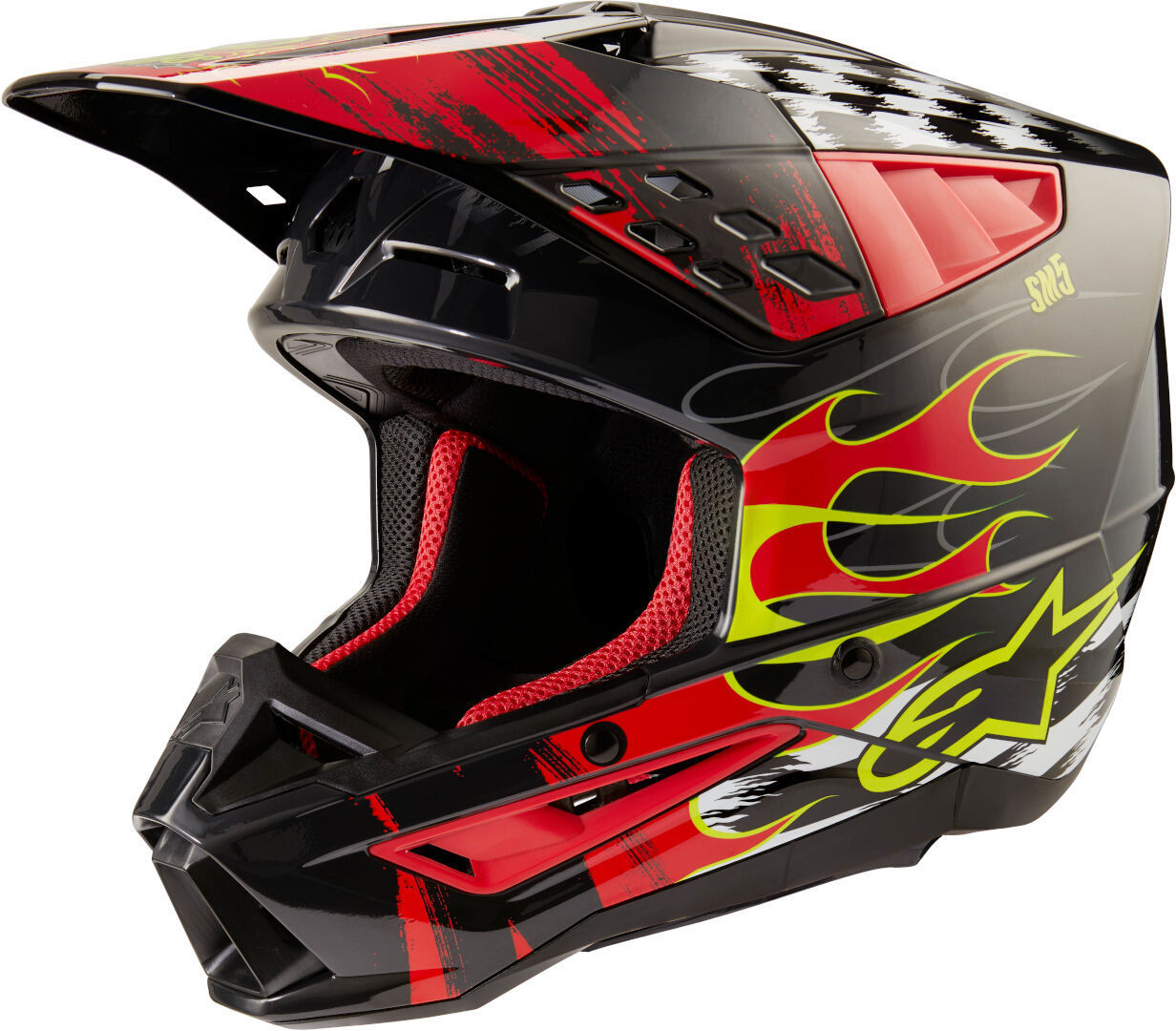 Bild von Alpinestars S-M5 Rash Motocross Helm, grau-silber, Größe S für Männer