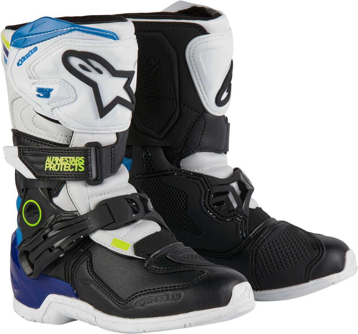 Bild von Alpinestars Tech 3S Kinder Motocross Stiefel, schwarz-weiss-blau, Größe 32