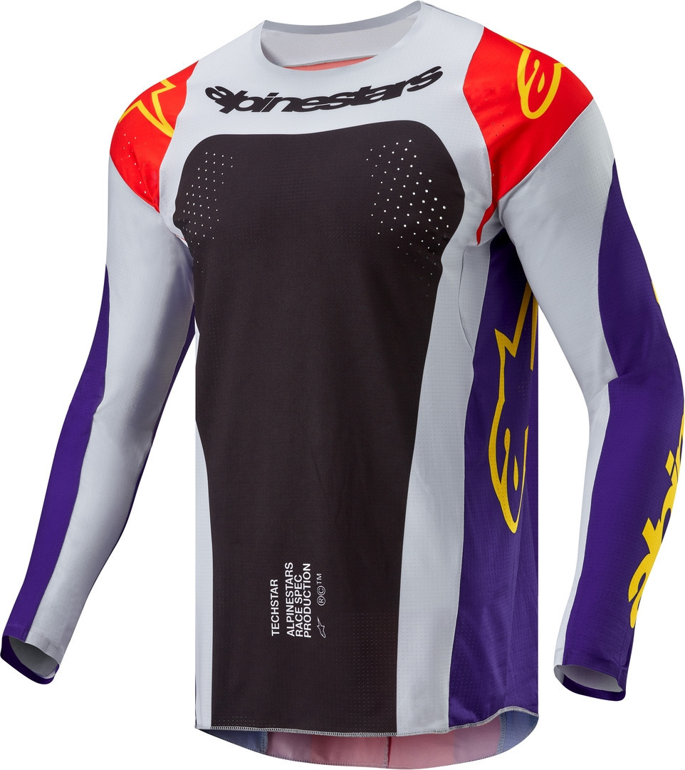 Bild von Alpinestars Techstar Ocuri Motocross Jersey, schwarz-lila, Größe M für Männer