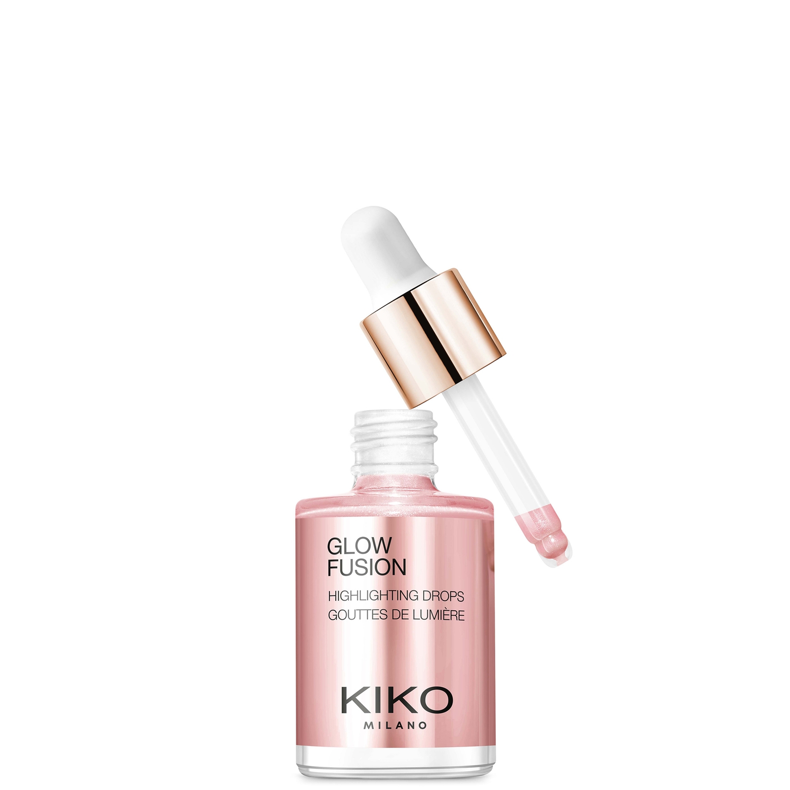 Bild von KIKO Milano Glow Fusion Highlighter-Tropfen 10 ml (Verschiedene Farbtöne) - 01 Platinum Rose