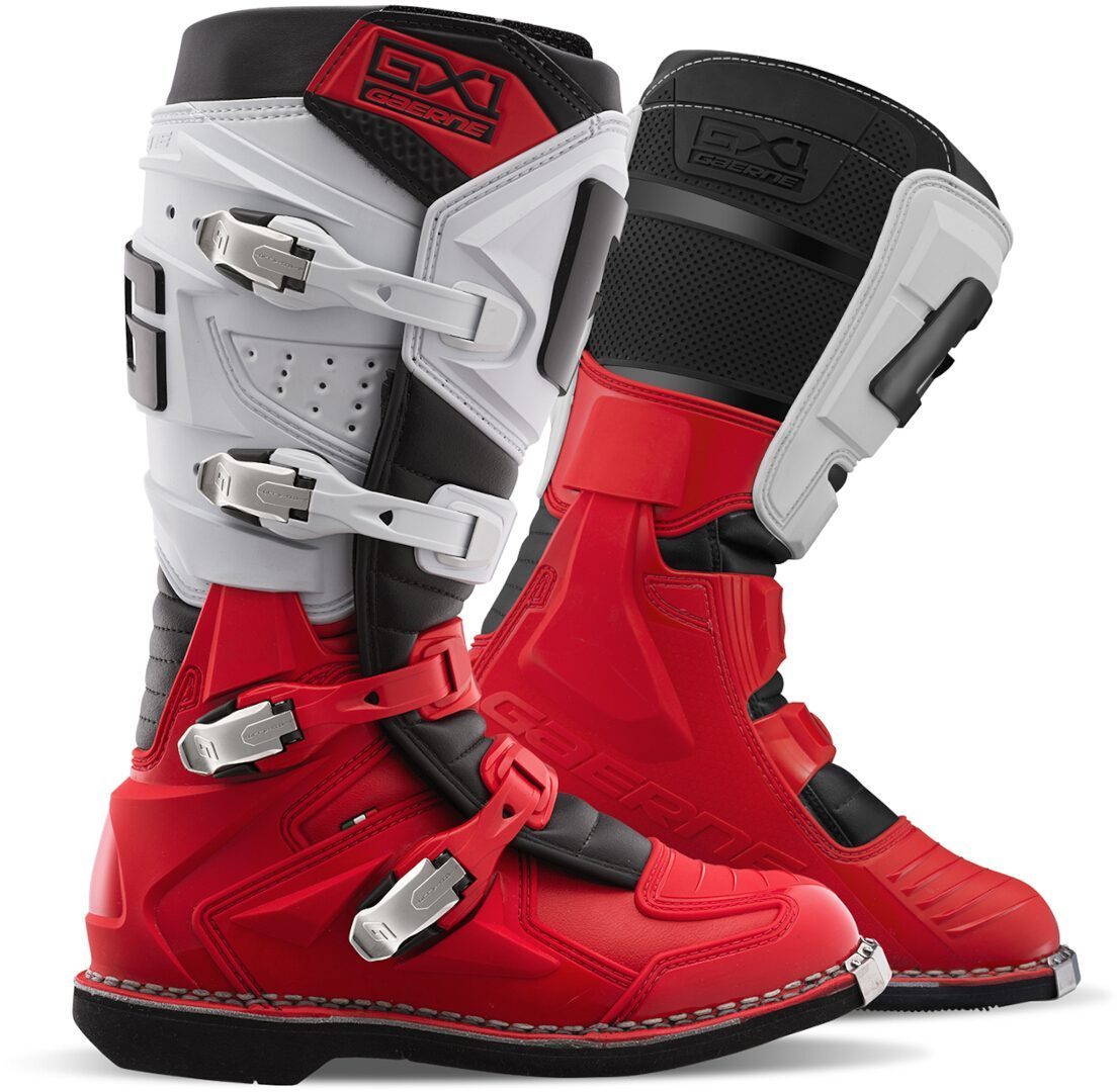 Bild von Gaerne GX-1 Goodyear Motocross Stiefel, weiss-rot, Größe 44 für Männer