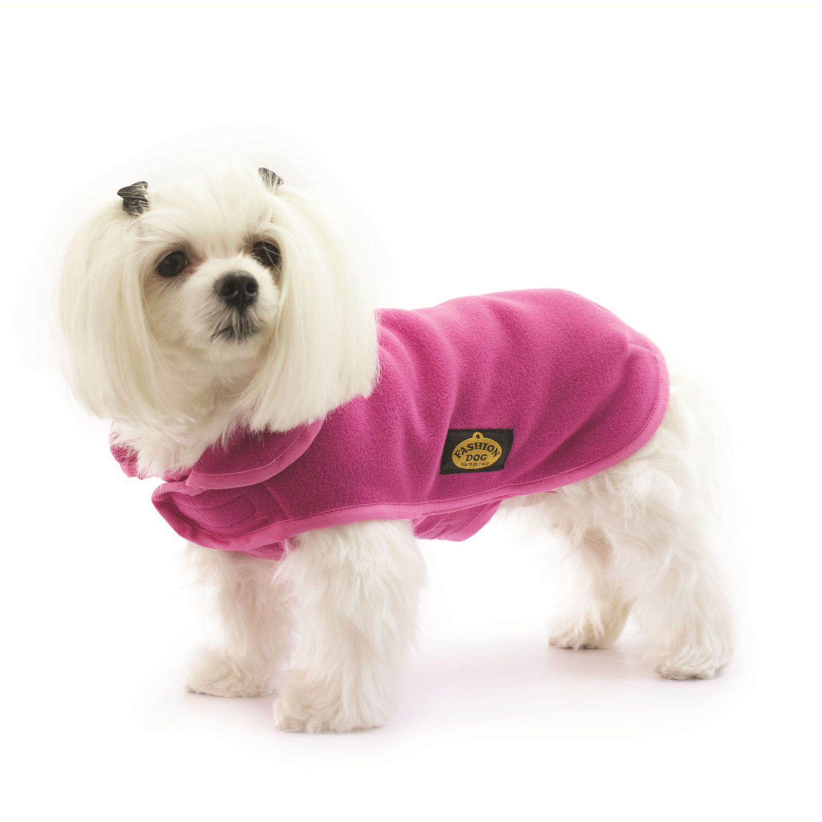 Bild von Fashion Dog Fleece-Hundemantel - Fuchsia - 33 cm