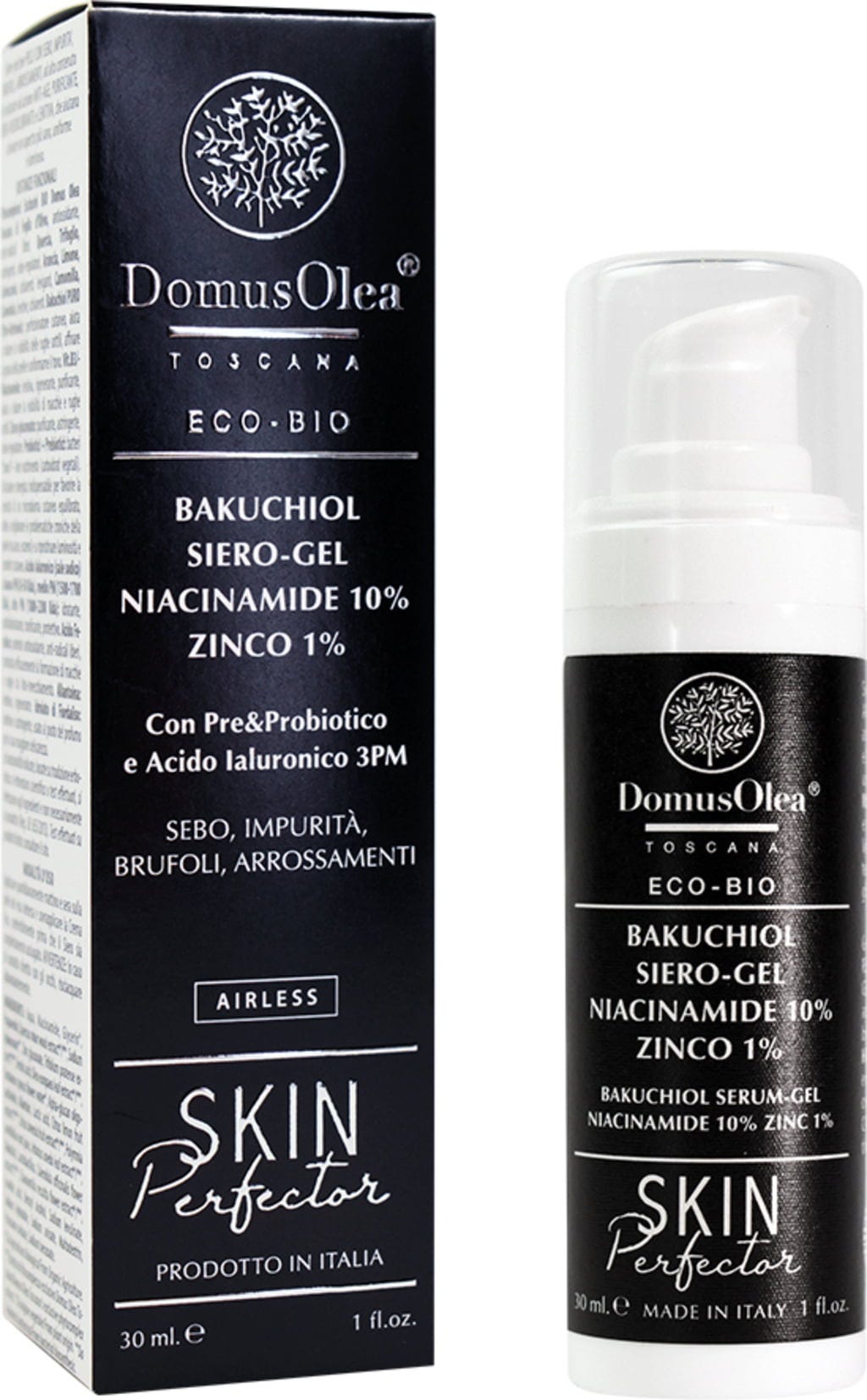 Bild von Domus Olea Toscana Skin Perfector Bakuchiol Gel-Serum Niacinamid 10% & Zink 1% - 30 ml