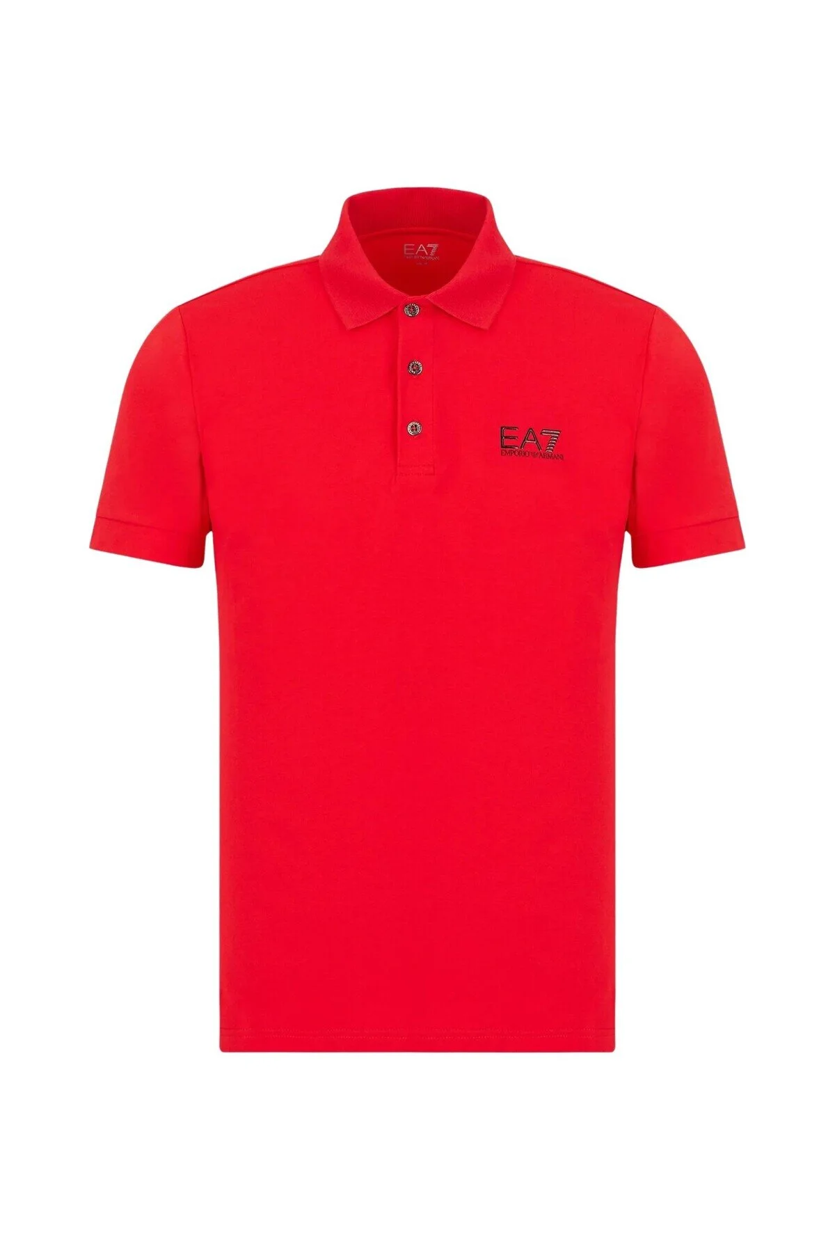 Bild von EA7 Shirt Core Identity Poloshirt Aus Baumwollstretch Mit Seitenschlitzen In Normaler Passform für Herren - 2XL