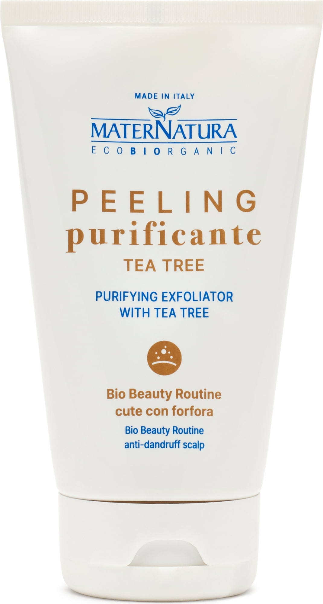 Bild von Maternatura, Teebaum-Peeling gegen Schuppen, sanftes und effektives Peeling für eine gesunde und schuppenfreie Kopfhaut, Bio-Schönheitsroutine gegen Schuppen, Made in Italy - 150 ml