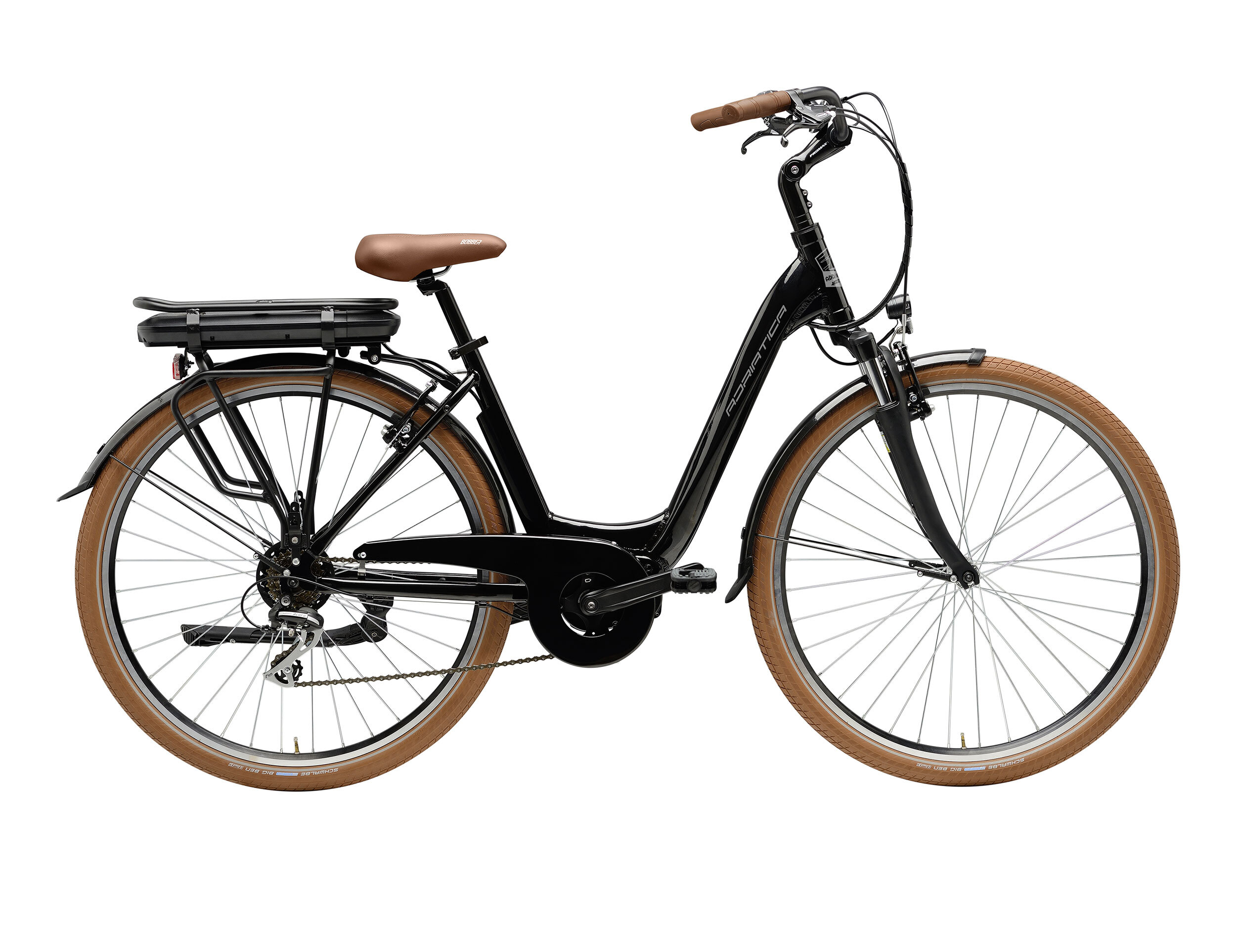 Bild von Adriatica E-Bike, 7 Gang Shimano, Kettenschaltung, Mittelmotor, 468 Wh, Elektro-Citybike 28 Zoll New Age Lady