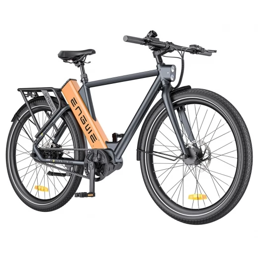 Bild von ENGWE P275 Pro 250W Mittelmotor Elektrofahrrad, 260 km maximale Reichweite, 19,2 Ah Samsung Akku - Schwarz und Orange