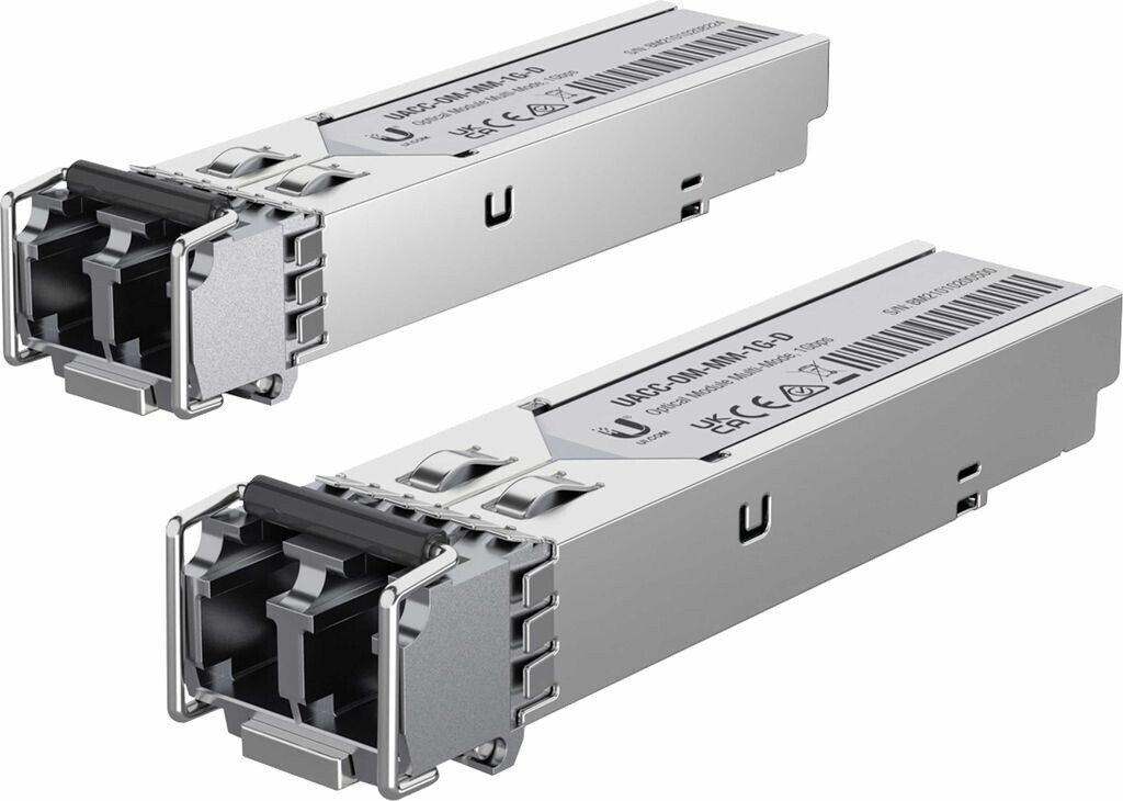 Bild von Ubiquiti UACC-OM-MM-1G-D-2 SFP Multi-mode Duplex Fiber Transceiver 550m 850nm (Pack of 2)