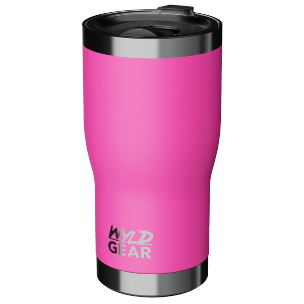 Bild von WYLD GEAR Thermoflasche WYLD Tumbler 20 OZ (591ml), Pink Rosa, 18/8 Edelstahl, inkl. Flaschenöffner, Edelstahl, isoliert
