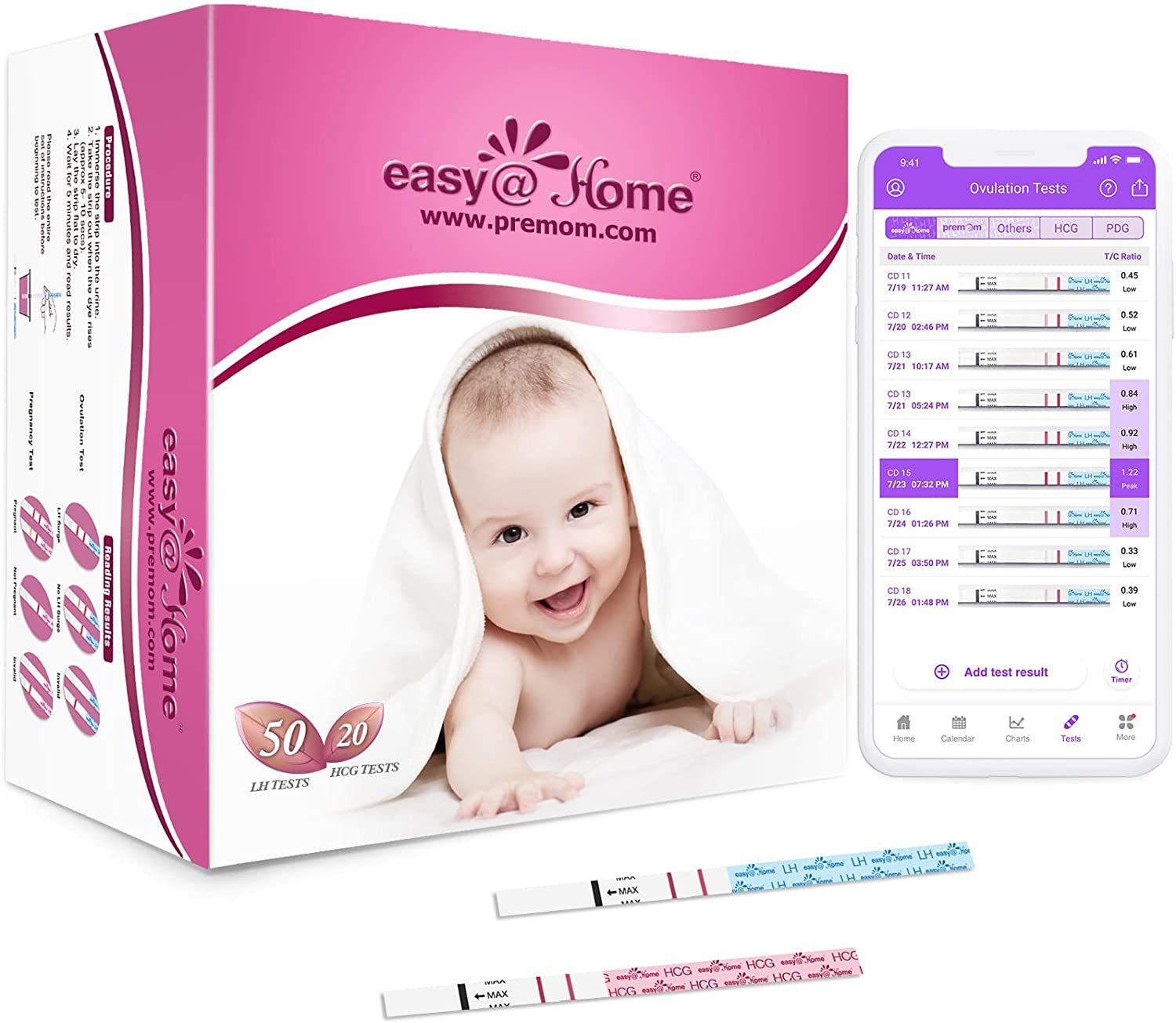 Bild von Easy@Home Ovulationstest und Schwangerschaftsfrühtest