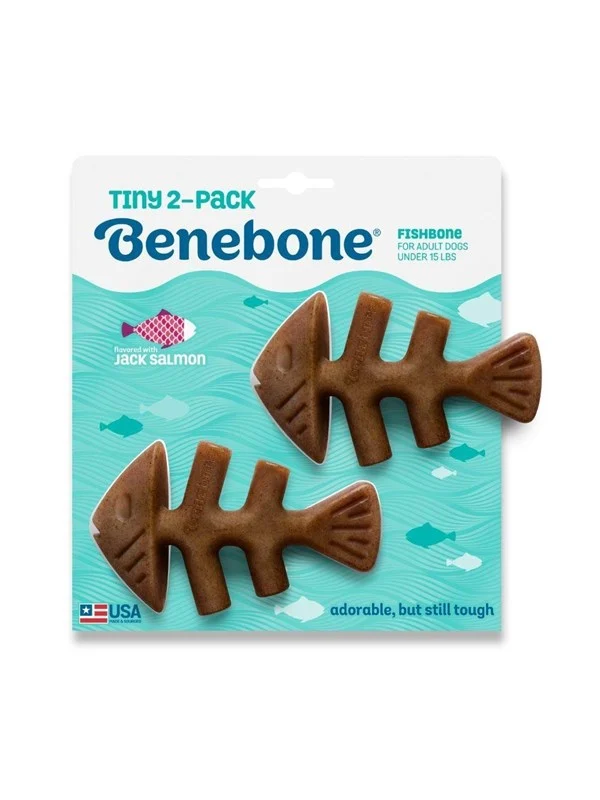 Bild von Benebone Fishbone 2-Pack Mini 12cm - (81005421034) (Kauspielzeug), Hundespielzeug