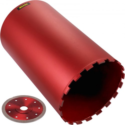 Bild von VEVOR Diamant-Kernbohrer, Kernbohrer mit 10 Zoll/254 mm Durchmesser, Betonkernbohrer mit 14 Zoll/355 mm, Kernbohrer mit 5/8 Zoll-11 Gewinde, Trocken-/Nassbohrer mit Klinge, Diamant-Nassbohrer Für Beto