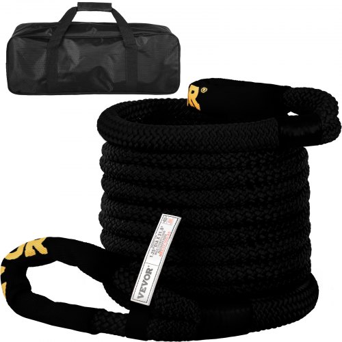 Bild von EVOR Abschleppseil 32 mm x 9,6 m Bergungsseil mit Tragetasche Schwarz
