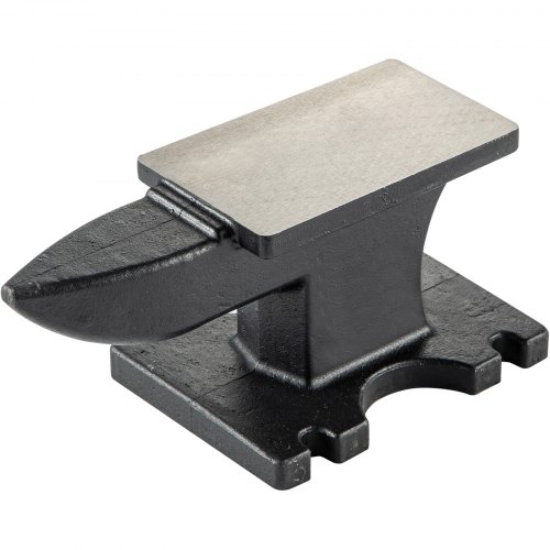Bild von VEVOR Schmiedeamboss Gusseisen Amboss robuster Hornamboss Schmiedewerkzeug 209HB mit Einzelnes rundem Beck-Horn 25 lbs/11 kg Schwarz 17,2 x 8,9 cm breite Arbeitsplatte für Metallschmiede