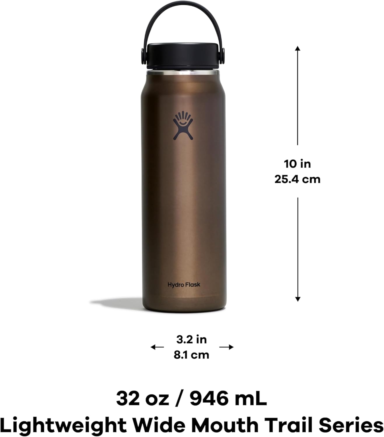 Bild von Hydro Flask - Wide Mouth Trail Lightweight With Flex Cap - Isolierflasche Gr 946 ml braun