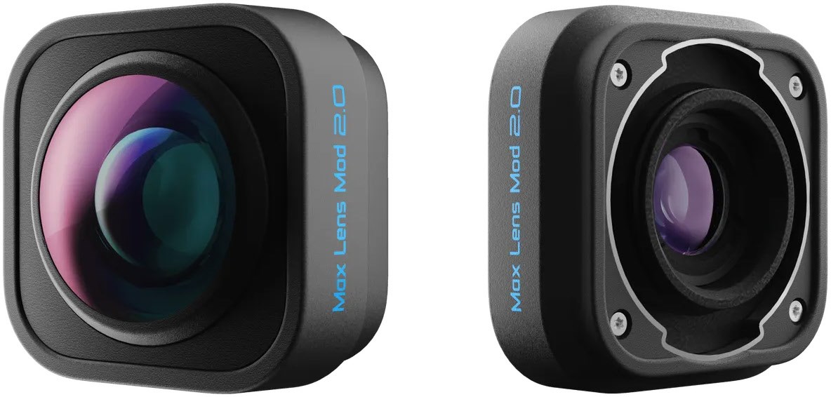 Bild von GoPro Max Lens Mod 2.0 Ultra-Weitwinkelobjektiv für HERO12 -  Ultra-Weitwinkelobjektiv  Bis zu 4x Slo-Mo mit atemberaubenden 1080p120-Aufnahmen  Wasserdicht bis 5 m  Sichtfeldoptionen bis zu 177°  Kompatibilität: HERO12 (ADWAL-002)