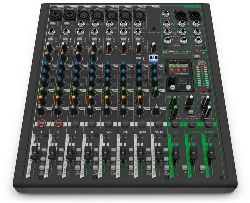 Bild von MACKIE Mischpult, (PA Mischpulte, Analog Mixer), ProFX12v3+ - Analogmixer