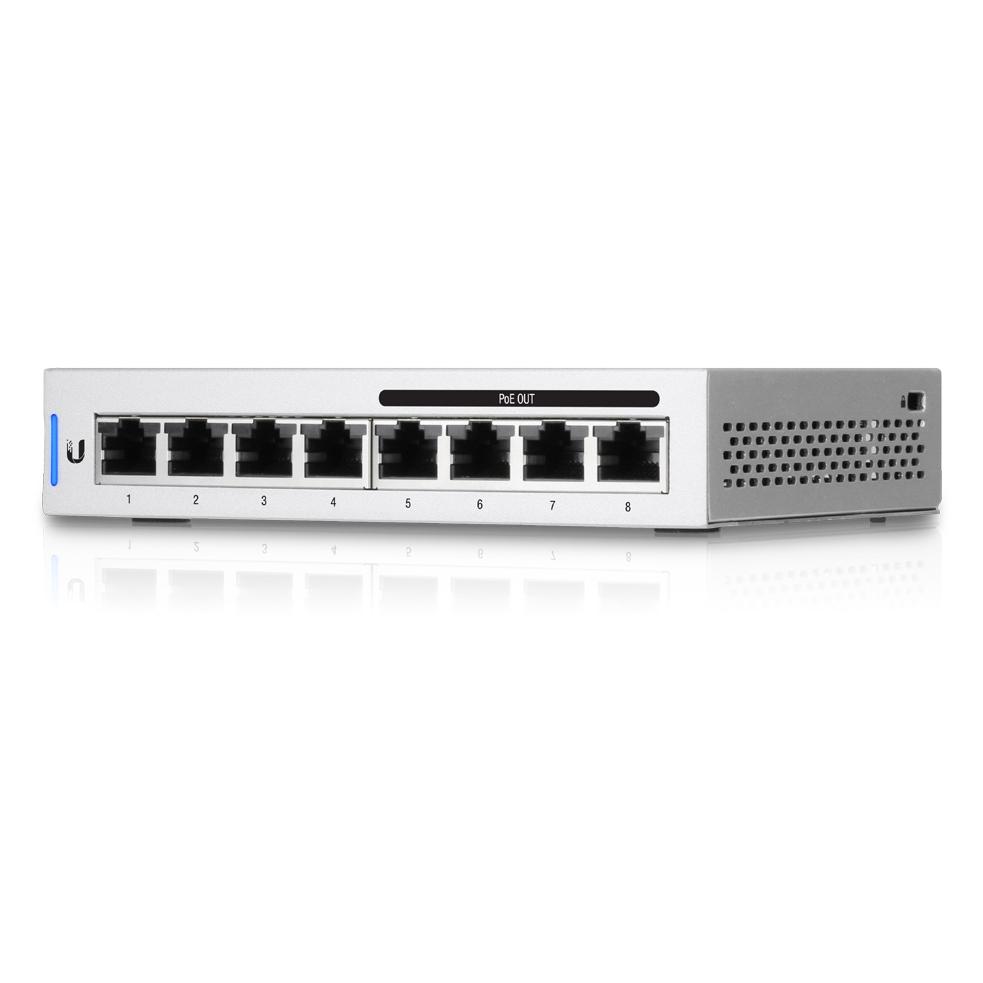 Bild von Ubiquiti Unifi Switch US-8-60W-5 Set:8 Port (8 Ports), Netzwerk Switch, Silber