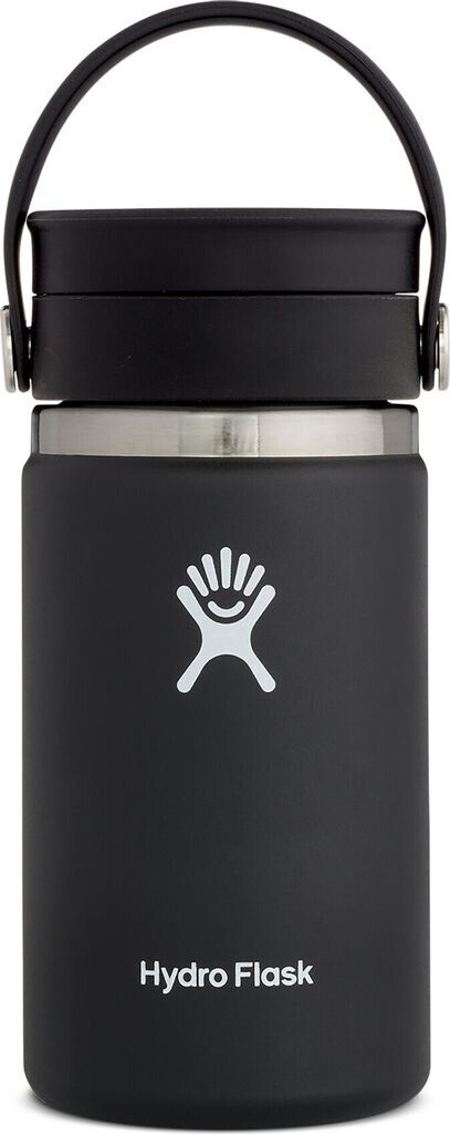 Bild von HYDRO FLASK - Reise-Thermos 354ml (12 oz) - Vakuumisolierter Edelstahl-Thermos - Auslaufsicher Flex-Trinkdeckel - Thermos für Kaffee - Größe Öffnung - Black