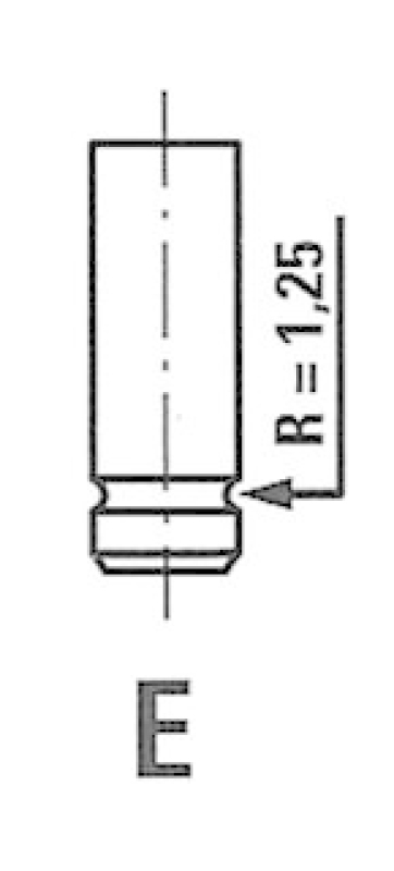 Bild von FRECCIA Auslaßventil Ventilschaft verchromt R4231/RCR  PEUGEOT,CITROËN,206 Schrägheck (2A/C),207 (WA_, WC_),307 (3A/C),307 SW (3H),207 SW (WK_)