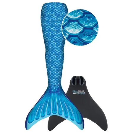 Bild von Fin Fun Meerjungfrau Flosse Größe L / XL, Monoflosse und Fischschwanz, für sichere Schwimmer ab 6 Jahren, blau