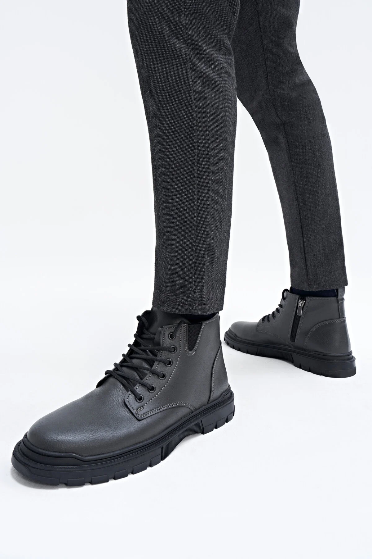 Bild von Yaya by Hotiç Anthrazit Stiefel & Booties für Herren - 44