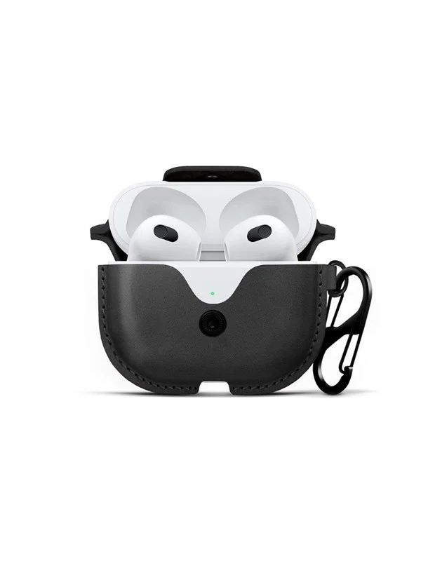 Bild von TwelveSouth AirSnap Airpods Gen3 Black (Kopfhörer Tasche), Kopfhörertasche + Schutzhülle, Schwarz