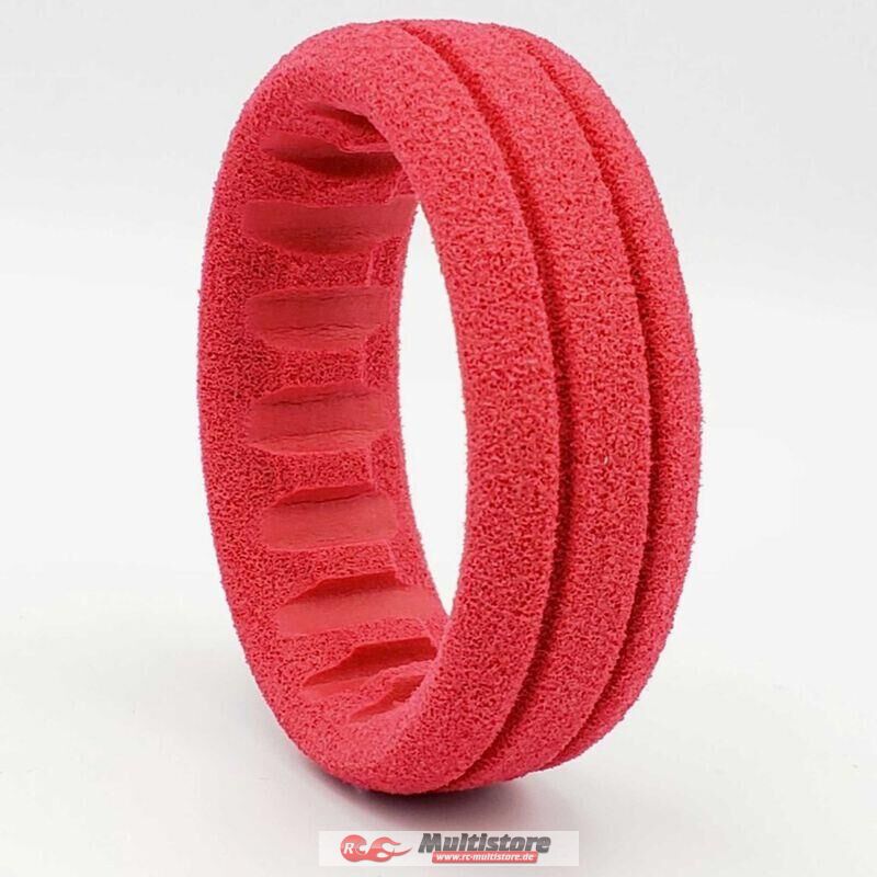 Bild von AKA Einlagen V2 fuer buggyeifen 1:10 Vorderseite 4WD rot soft (2) / AKA33033AKA