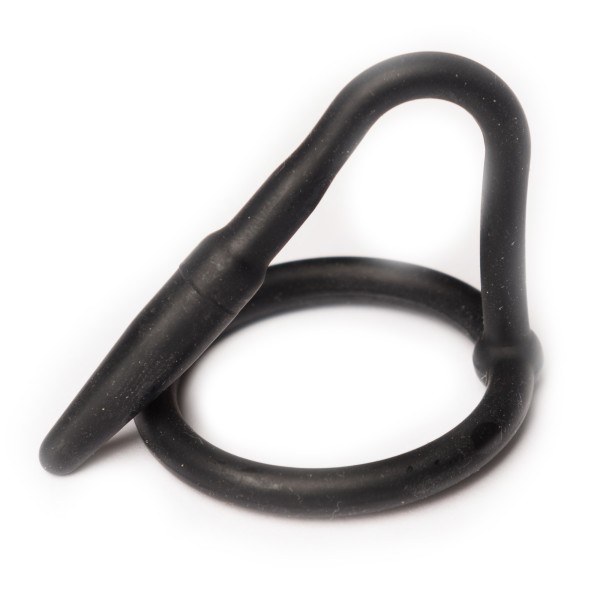 Bild von Sport Fucker Cock Plug: Eichelring mit Penisplug, schwarz