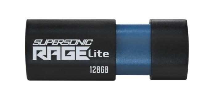 Bild von Patriot Pendrive Patriot Supersonic Rage Lite, 128 GB (PEF128GRLB32U) (128 GB, USB-A, USB 3.2), USB Stick, Schwarz, Blau