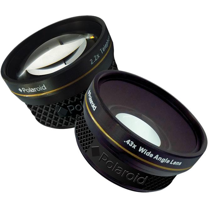 Bild von Polaroid PLKIT37WT (Telekonverter, Weitwinkelkonverter), Objektivkonverter, Schwarz
