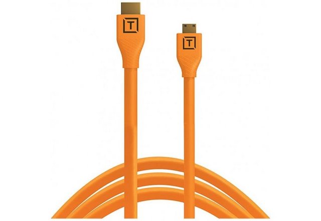 Bild von Tether Tools Tether Pro HDMI Mini (C) zu HDMI 2.0 (A) 3m schwar Objektivzubehör