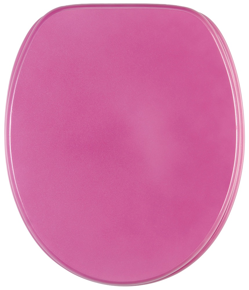 Bild von Sanilo WC Sitz mit Absenkautomatik Glitzer Pink, Hochwertiger und Stabiler Toilettendeckel aus Holz