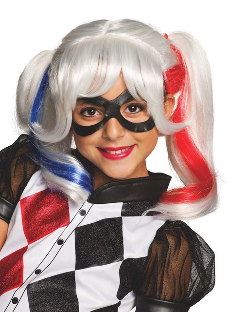 Bild von Rubie´s Kostüm-Perücke Harley Quinn, Kinderperücke der zwielichtigen Schurkin