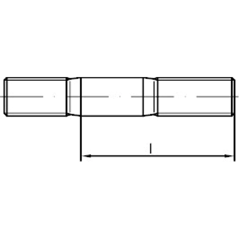 Bild von Stiftschrauben DIN 835 8.8 M 12 x 35