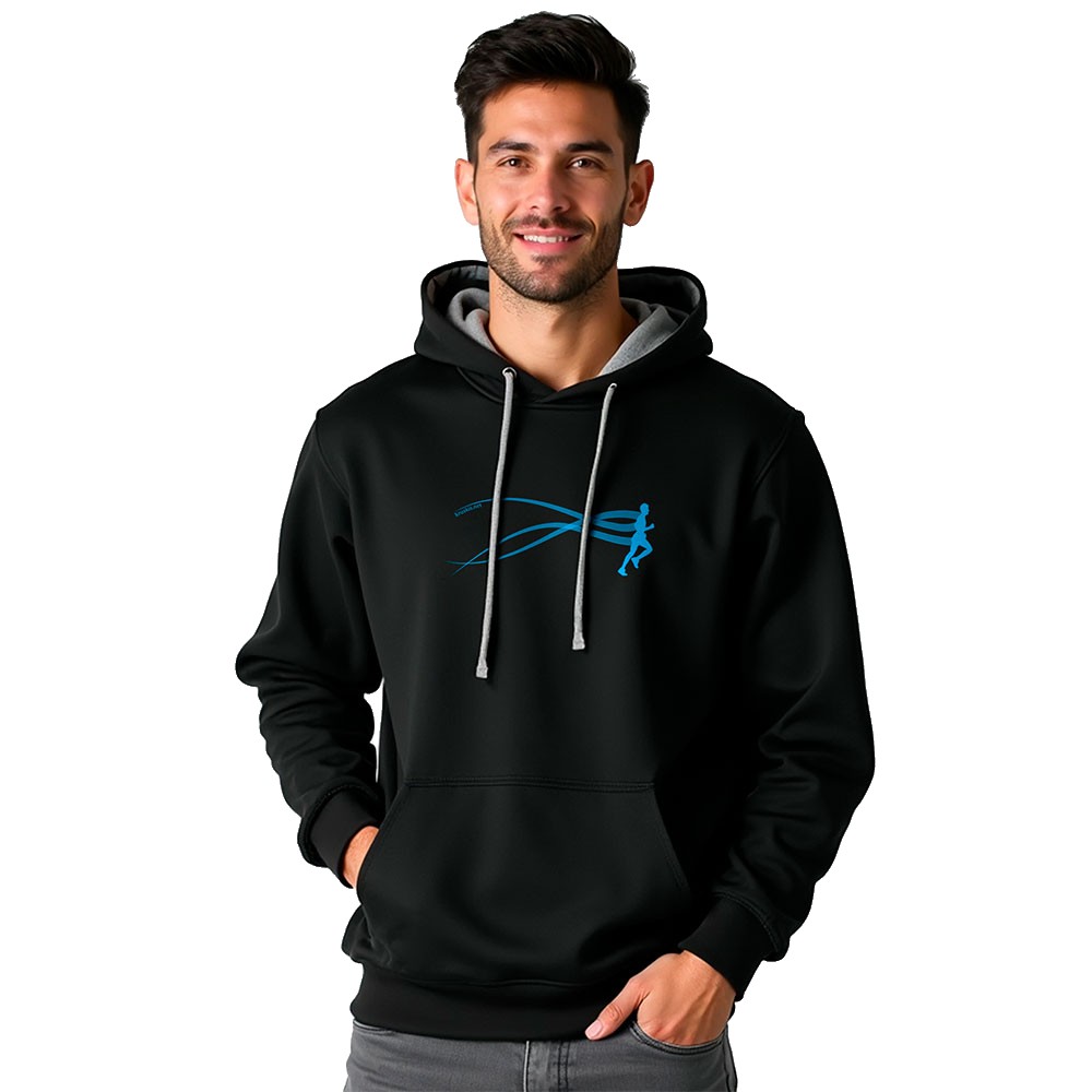 Bild von Kruskis Stella Run Two-colour Hoodie Schwarz S Mann