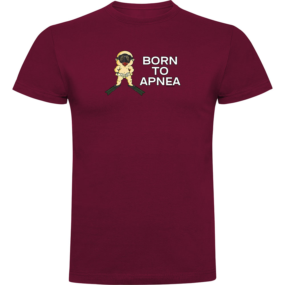 Bild von Kruskis Born To Apnea Short Sleeve T-shirt Rot XL Mann