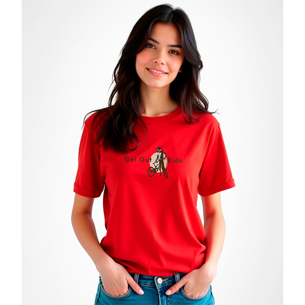 Bild von Kruskis Get Out And Ride Short Sleeve T-shirt Rot XL Frau