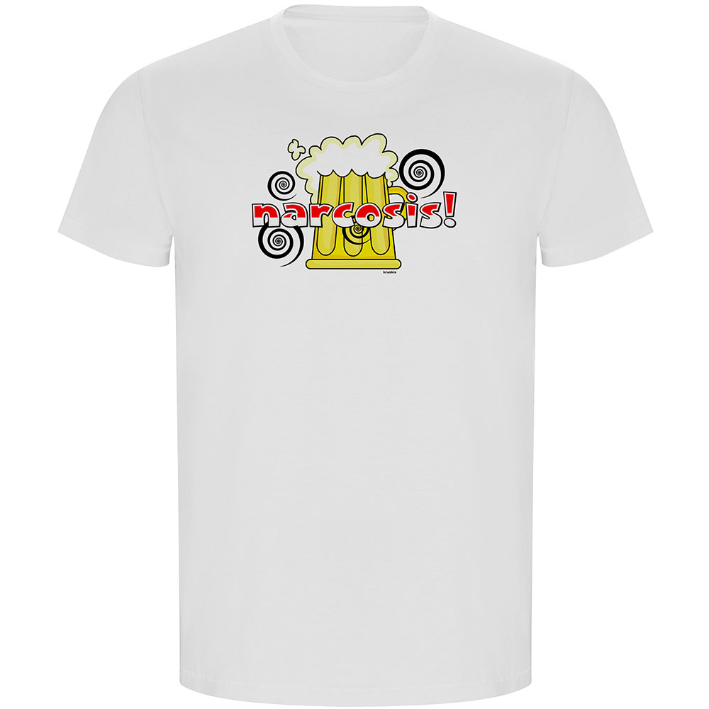 Bild von Kruskis Narcosis Eco Short Sleeve T-shirt Weiß 3XL Mann