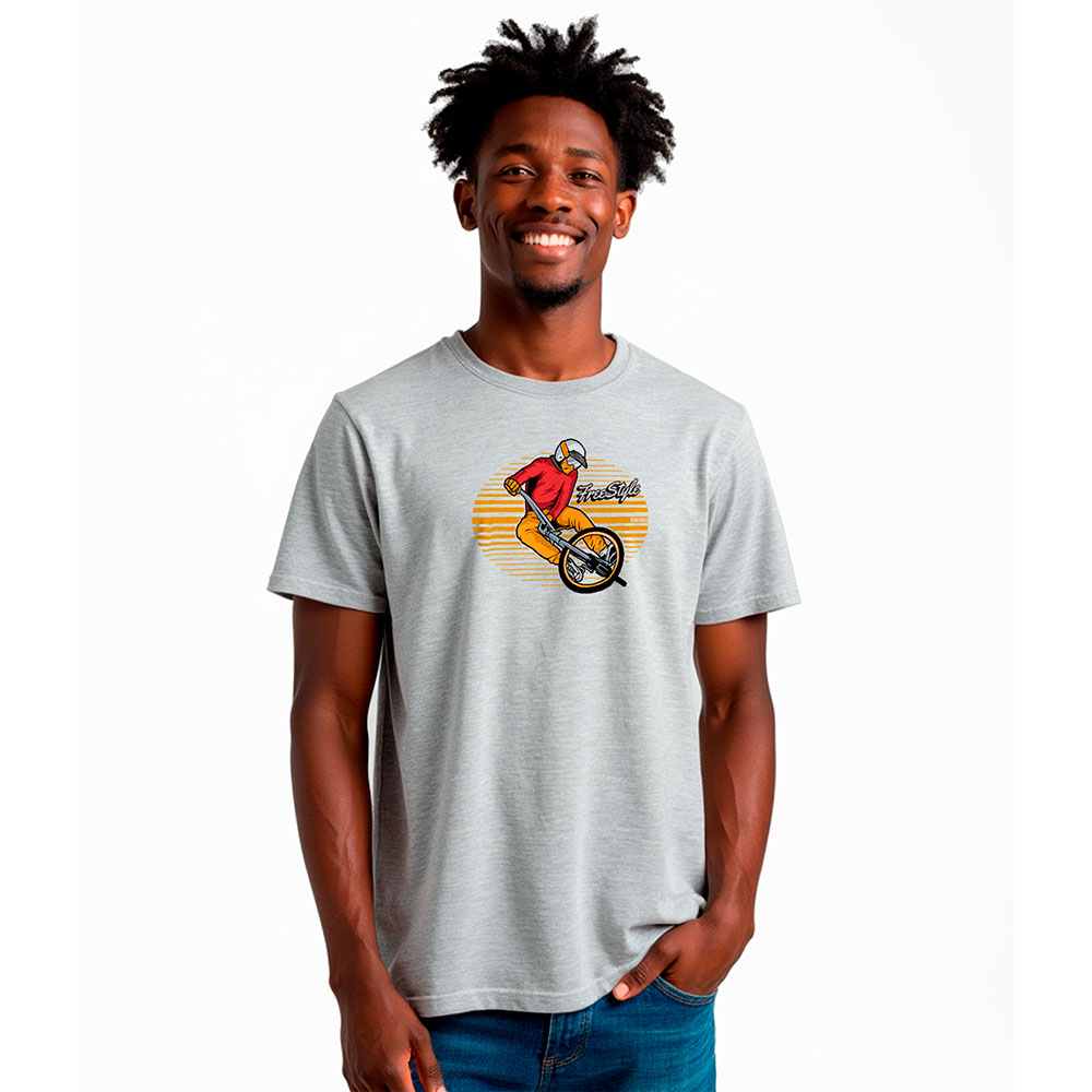 Bild von Kruskis Freestyle Rider Eco Short Sleeve T-shirt Grau 3XL Mann