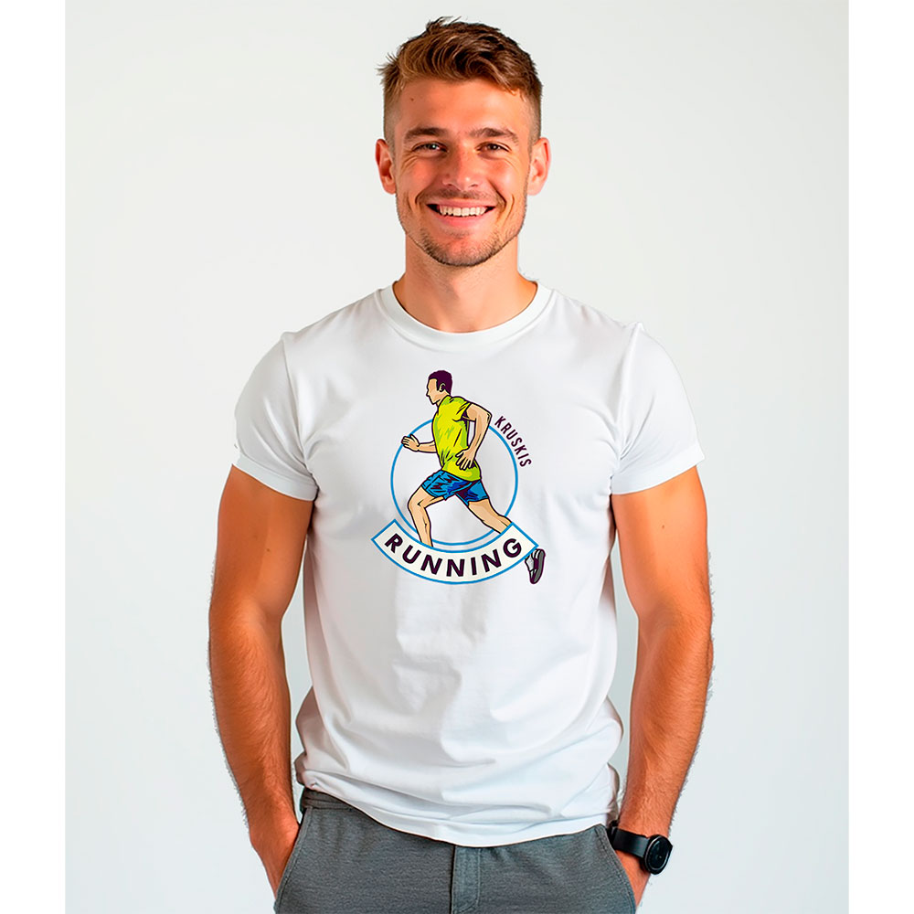 Bild von Kruskis Runner Eco Short Sleeve T-shirt Weiß 2XL Mann