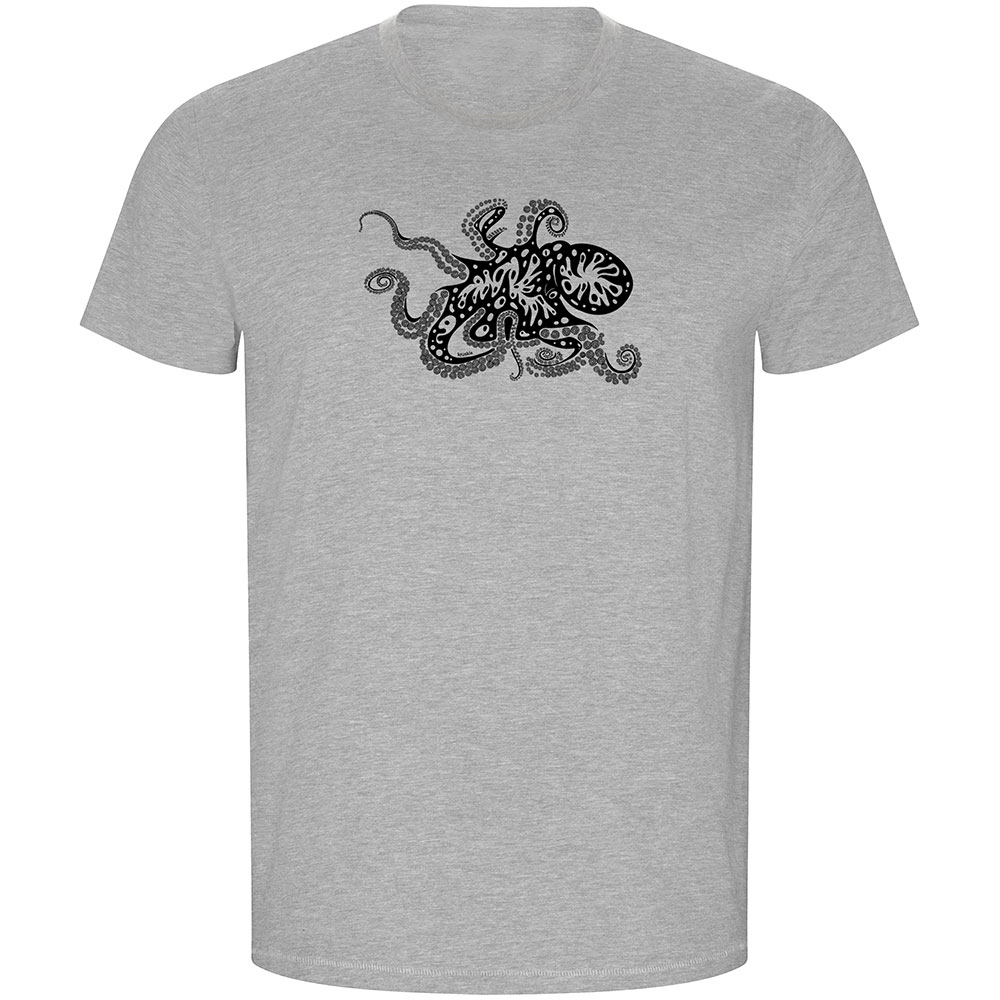 Bild von Kruskis Psychedelic Octopus Eco Short Sleeve T-shirt Grau XL Mann