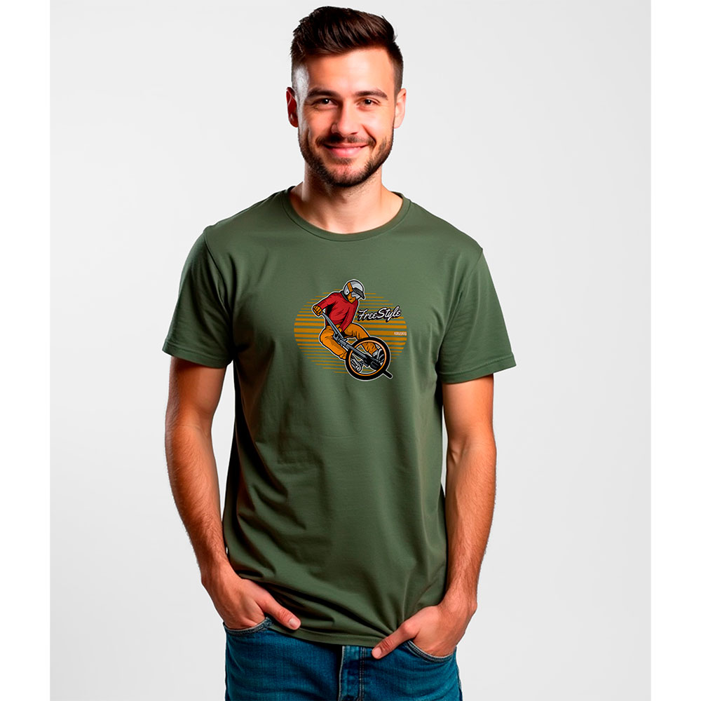 Bild von Kruskis Freestyle Rider Short Sleeve T-shirt Grün L Mann